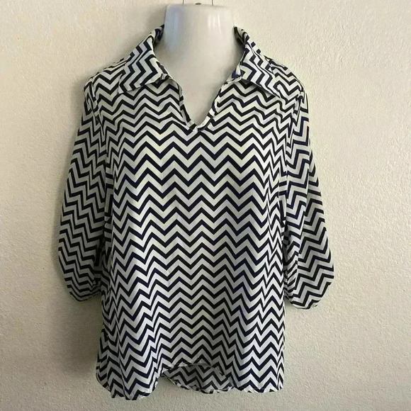 💥Esmoda Zigzag Top Lightweight - Picture 2 of 7
